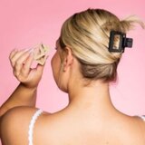 Gimme Beauty Fine Hair Extra Grip Hair Clips, Black & Tan, 2 CT, thumbnail image