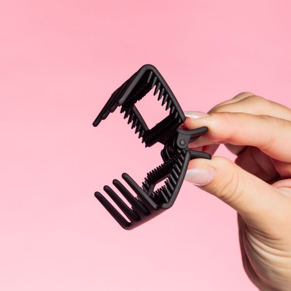 Gimme Beauty Fine Hair Extra Grip Hair Clips, Black & Tan, 2 CT