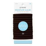 Gimme Beauty Medium Hair Elastics, Dark Brown, 12 CT, thumbnail image
