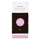 Gimme Beauty Hair Elastics For Fine, Damaged Or Bleached Hair, Brown, 12 CT, thumbnail image