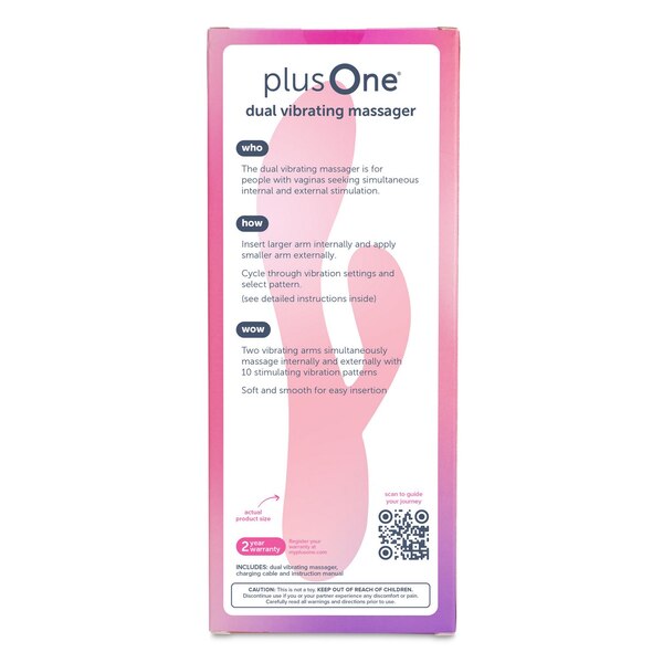 plusOne Dual Vibrating Massager