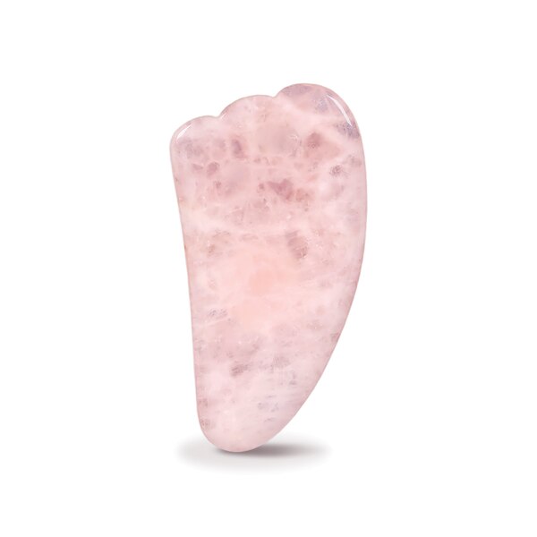 Plum Beauty Rose Quartz Sculpting Gua Sha Stone