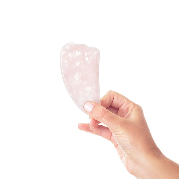 Plum Beauty Rose Quartz Sculpting Gua Sha Stone