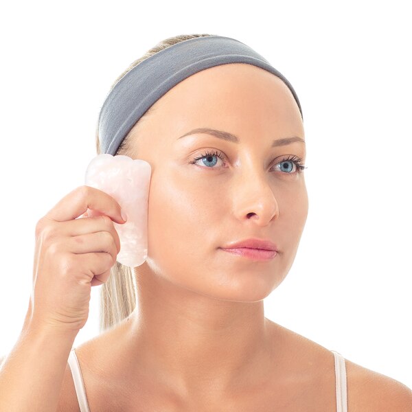Plum Beauty Rose Quartz Sculpting Gua Sha Stone