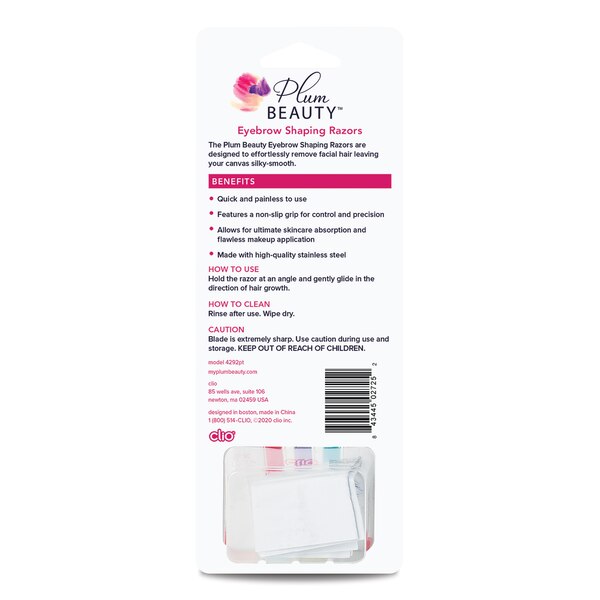 Plum Beauty Eyebrow Shaping Razors