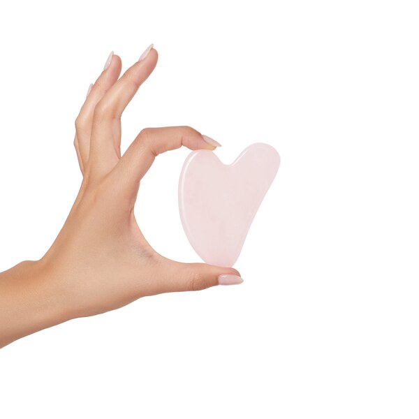Plum Beauty Travel Size Rose Quartz Gua Sha Sculpting Stone