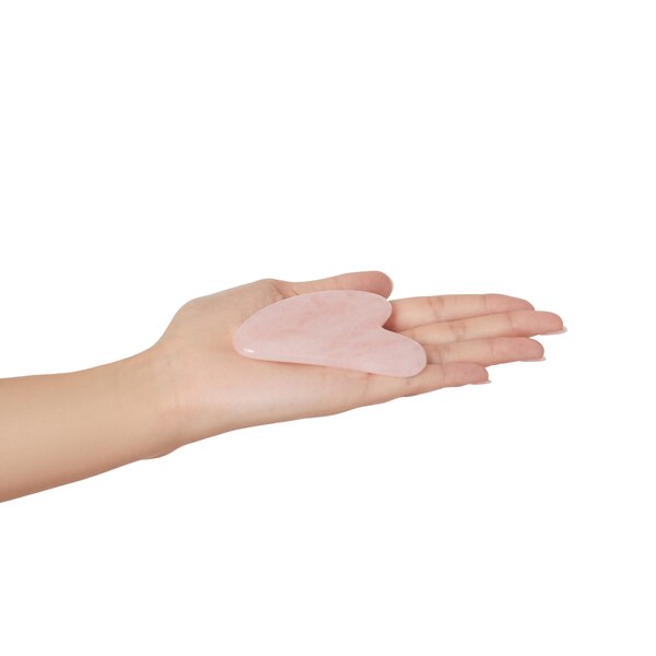 Plum Beauty Travel Size Rose Quartz Gua Sha Sculpting Stone