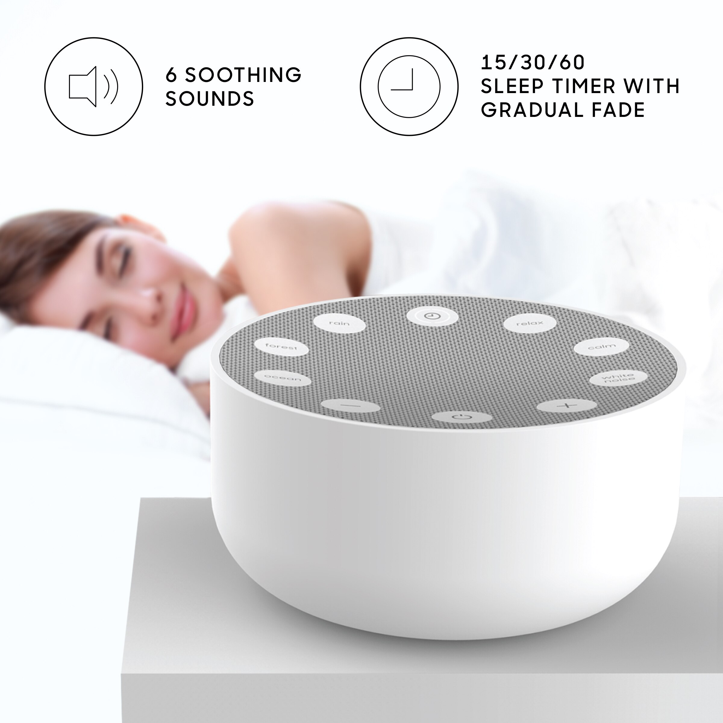 Sharper Image Sleep Therapy Sound Soother 4inch