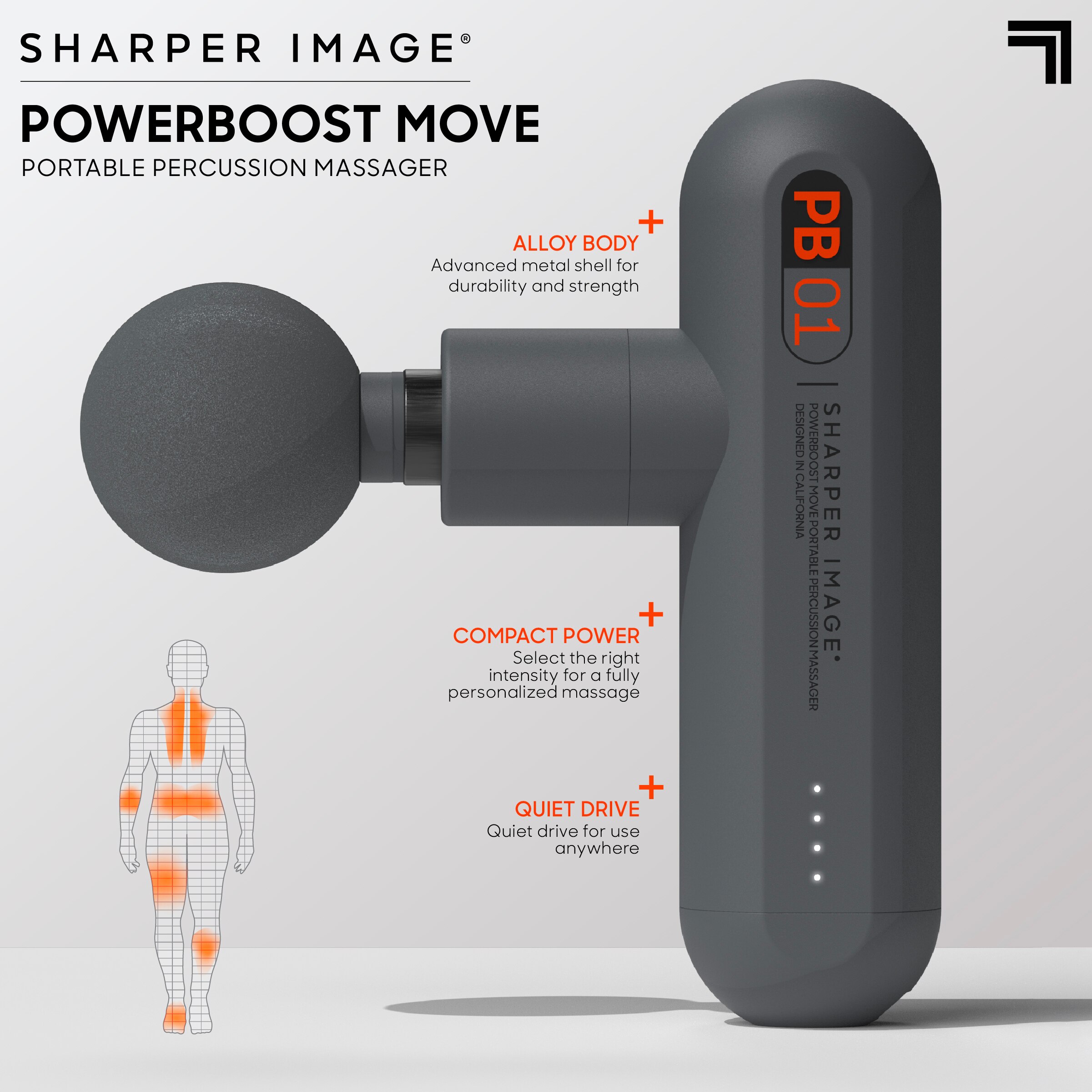 Sharper Image Powerboost Move Portable Percussion Massager Pick Up In
