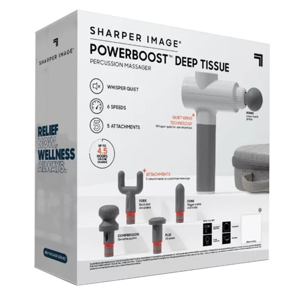 Sharper Image Powerboost Deep Tissue Percusssion Massager
