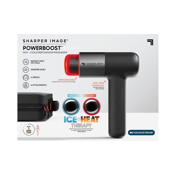 Sharper Image PowerBoost Pro Hot + Cold Percussion Massager
