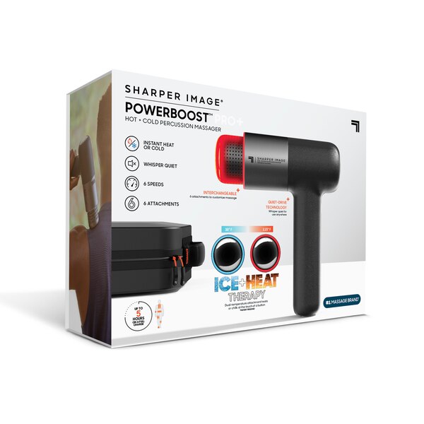 Sharper Image PowerBoost Pro Hot + Cold Percussion Massager