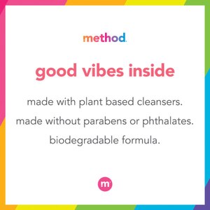 Method Body Wash, 18 OZ, Chamomile, Starflower & B, Peony, Rose Water & Pink, Coconut, Rice Milk & Shea