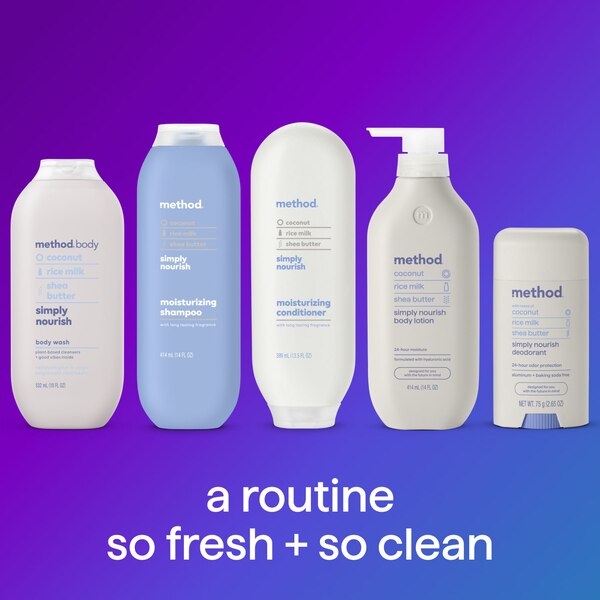Method Simply Nourish Moisturizing Shampoo, 14 OZ