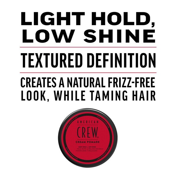American Crew Cream Pomade, Light Hold, 3 OZ