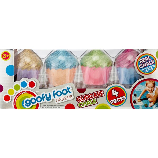 Goofy Foot Designs 4-Piece Cupcake Chalk Set