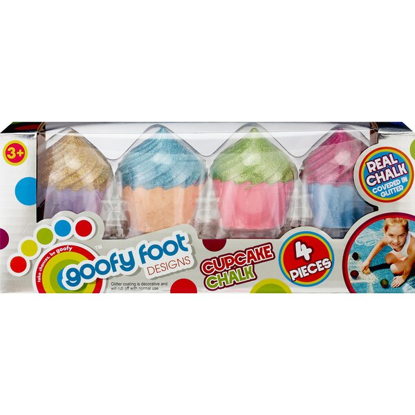 Goofy Foot Designs 4-Piece Cupcake Chalk Set