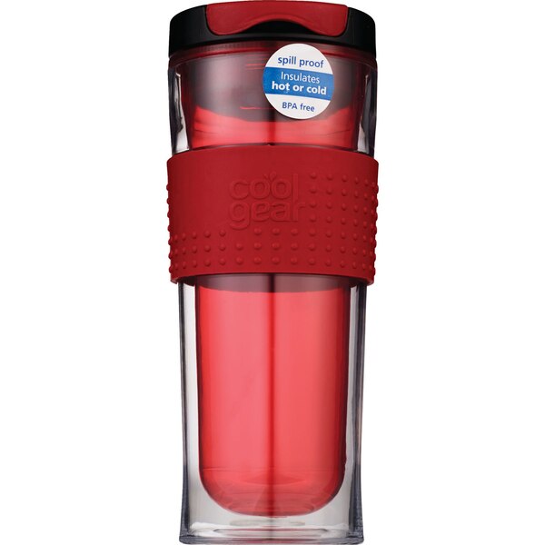 Cool Gear Spill Proof Mason Insulated Cup, 14OZ