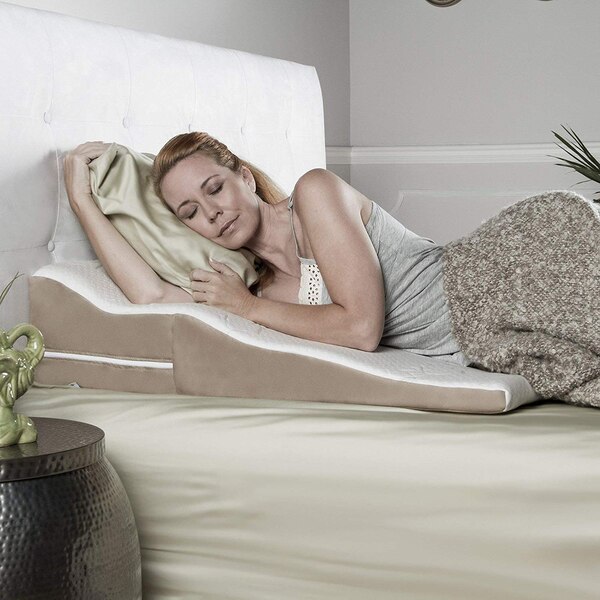 Avana Wavy Contoured BedWedge Acid Reflux Memory Foam Pillow