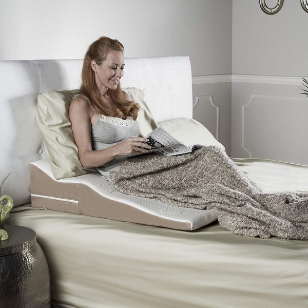 Avana Wavy Contoured BedWedge Acid Reflux Memory Foam Pillow