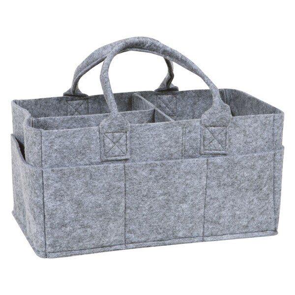 Trend Lab Felt Diaper Storage Caddy Gray