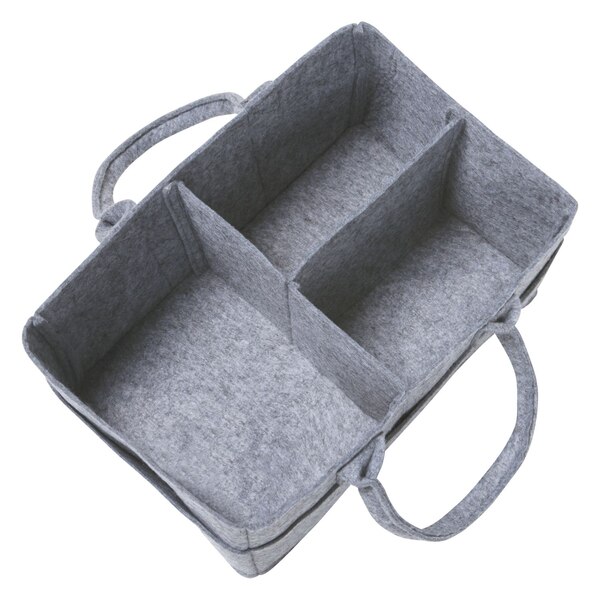 Trend Lab Felt Diaper Storage Caddy Gray
