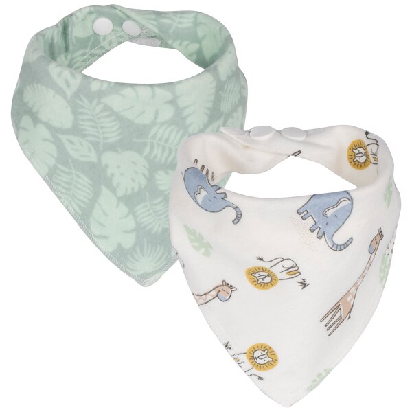 Tanzania Jungle 4 Pack Bib & Burp Cloth Set