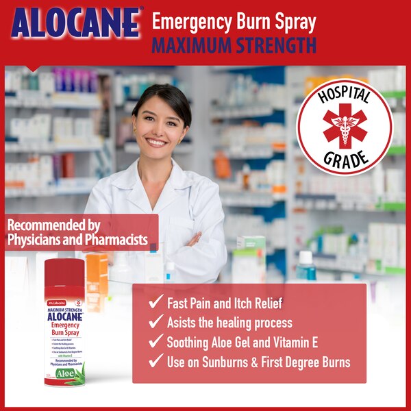 Alocane Maximum Strength Emergency Room Burn Spray