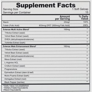 Extenze Extended Release Maximum Strength Male Enhancement Liquid Gel Capsules, 15 CT