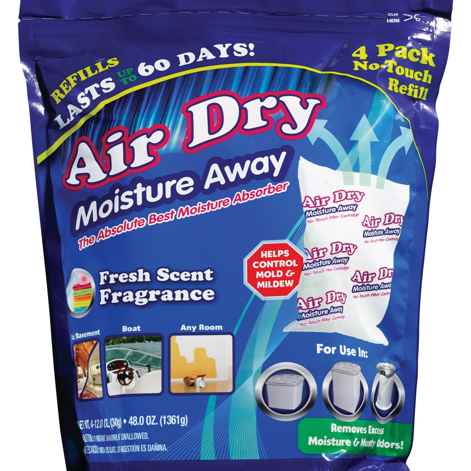 Kaboom Moisture Gone Refills, 4CT