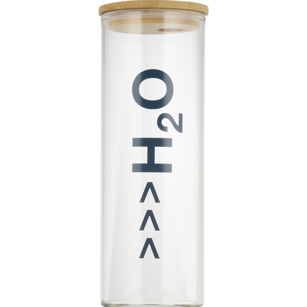 Sun & Sky Glass Water Bottle with Reusable Straw, 20 oz, Assorted Designs
