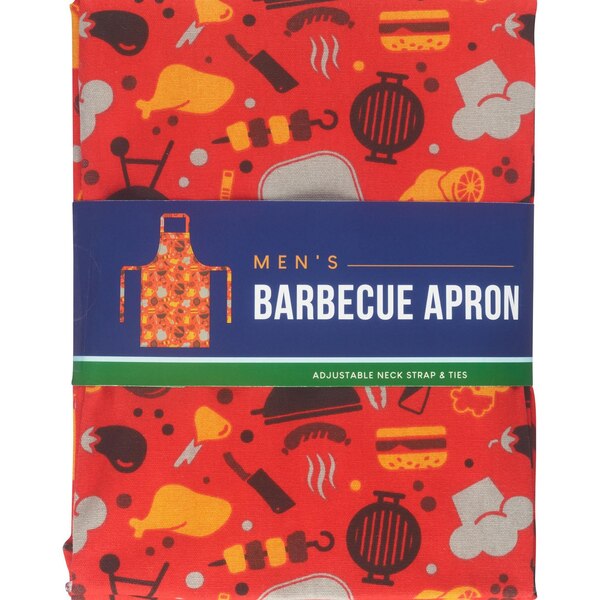 Silver One Men's Barbecue Apron, Assorted Designs