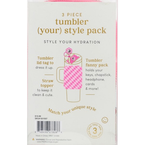 Silver One 3-Piece Tumbler Style Pack