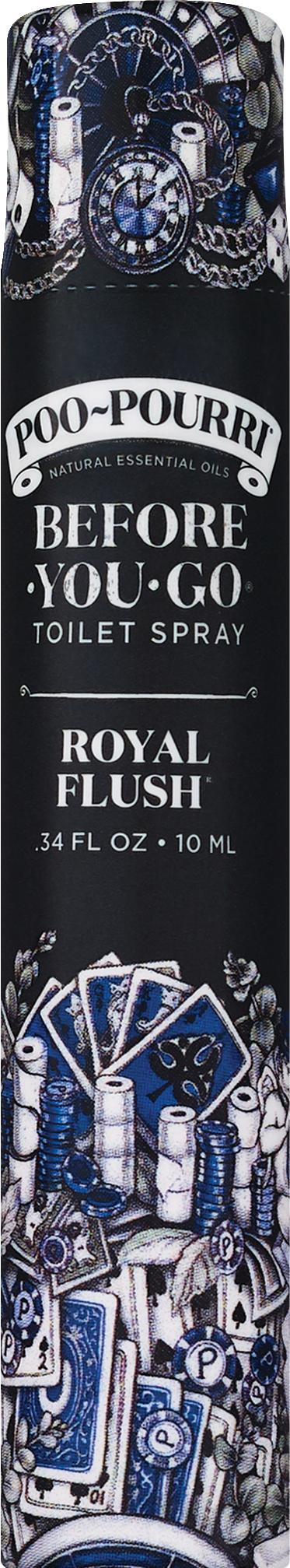 Poo-Pourri Travel Size Royal Flush Before You Go Toilet Spray, 0.34 OZ