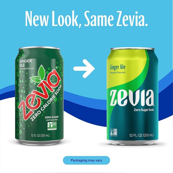 Zevia, Ginger Ale, 12 oz