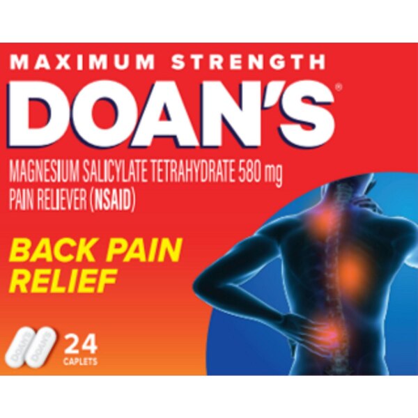 Doan's Extra Strength Backache Pain Relief Caplets, 24 CT