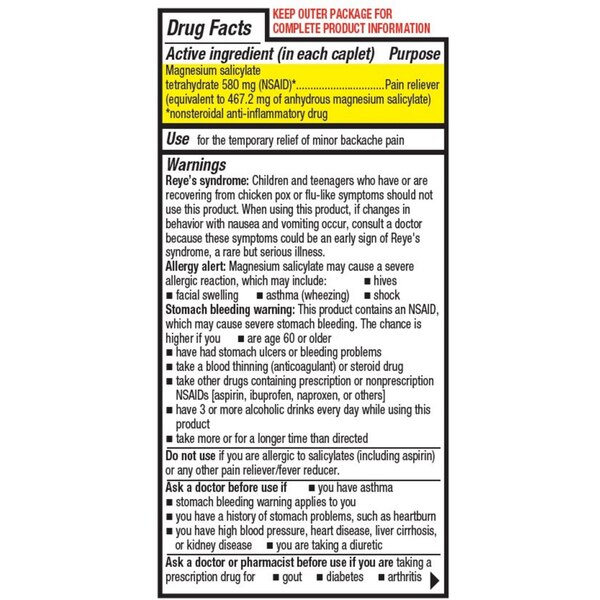 Doan's Back Pain Relief Caplets, 100 CT