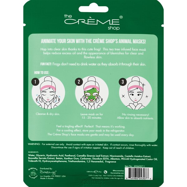 The Creme Shop Assorted Animal Face Masks