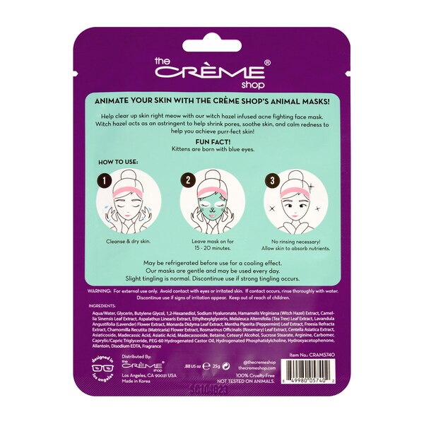 The Creme Shop  Animated Animal Face Mask