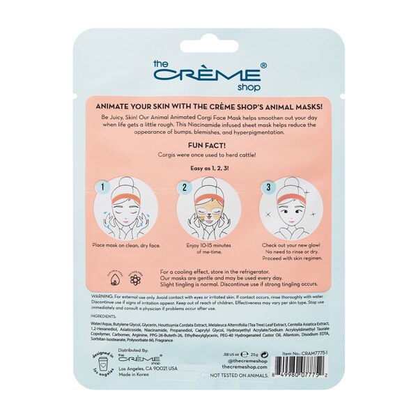 The Creme Shop  Animated Animal Face Mask
