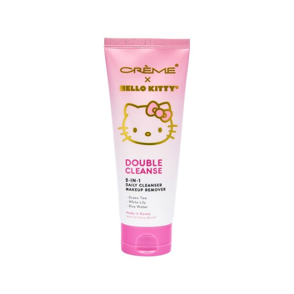 The Crème Shop x Hello Kitty Double Cleanse, Green Tea, White Lily, & Rice Water