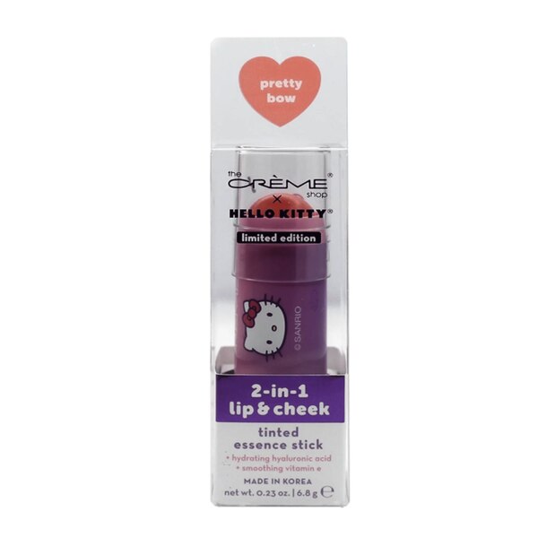 The Crème Shop x Hello Kitty 2-in-1 Lip & Cheek Tint Essence Stick, Pretty Bow