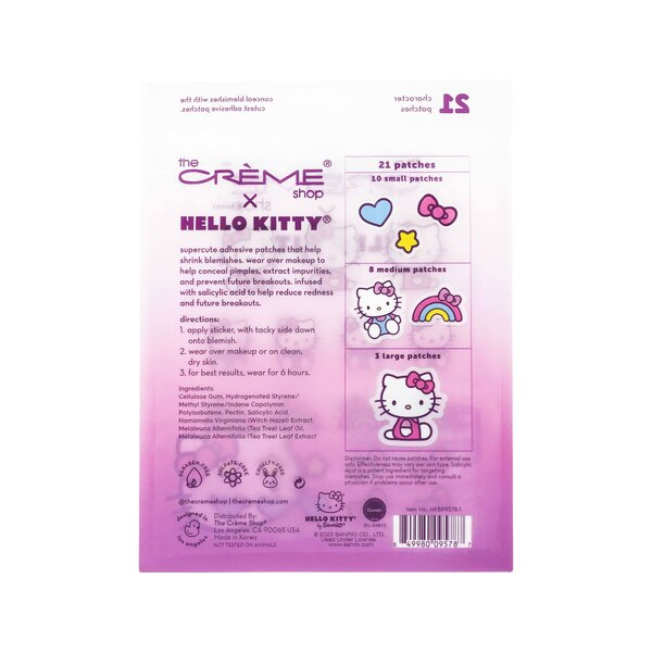 The Creme Shop x Hello Kitty Over-Makeup Blemish Patches, 21 CT