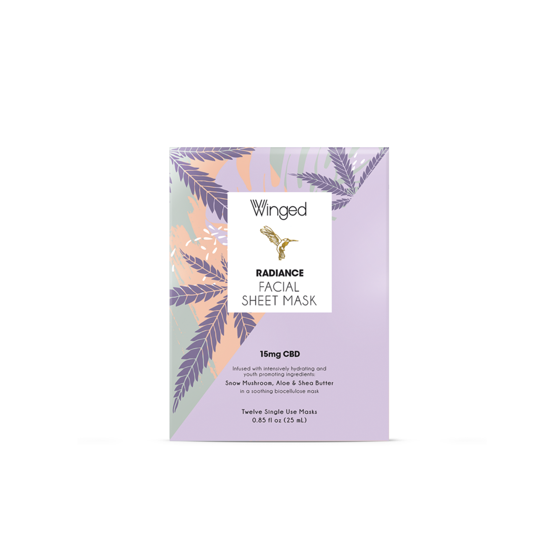 Winged CBD Radiance Facial Sheet Mask - State Restrictions Apply