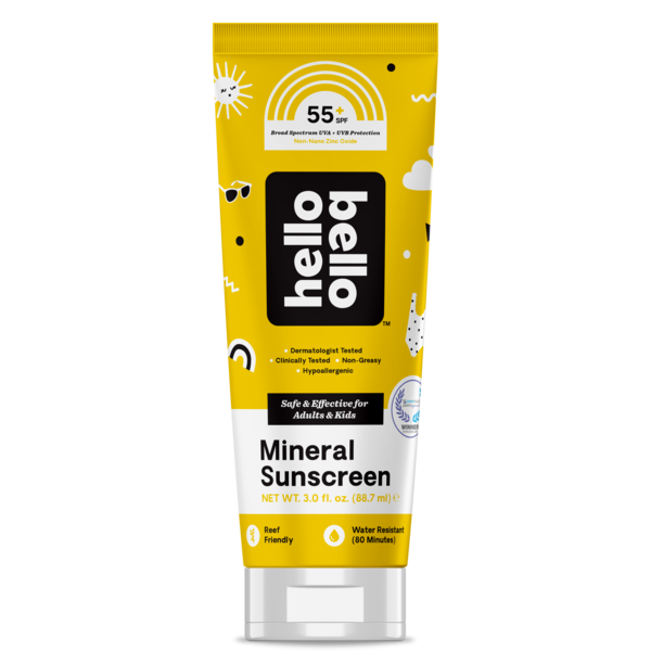 Hello Bello Mineral Sunscreen SPF 50, 3 FL OZ