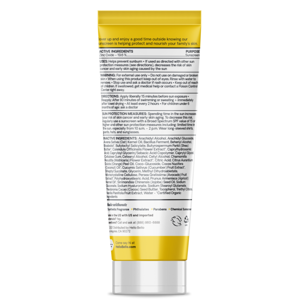 Hello Bello Mineral Sunscreen SPF 50, 3 FL OZ