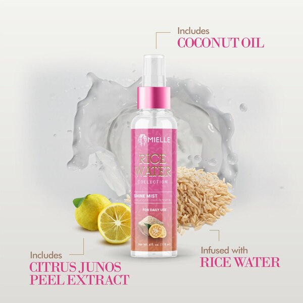Mielle Rice Water Shine Mist, 4 OZ