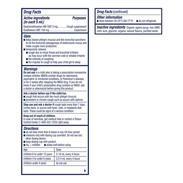 KinderMed Kids' Cough & Congestion, Organic Berry Flavor, 4 OZ