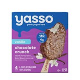Yasso, Greek Yogurt Bars, Vanilla Chocolate Crunch, 4 CT, thumbnail image