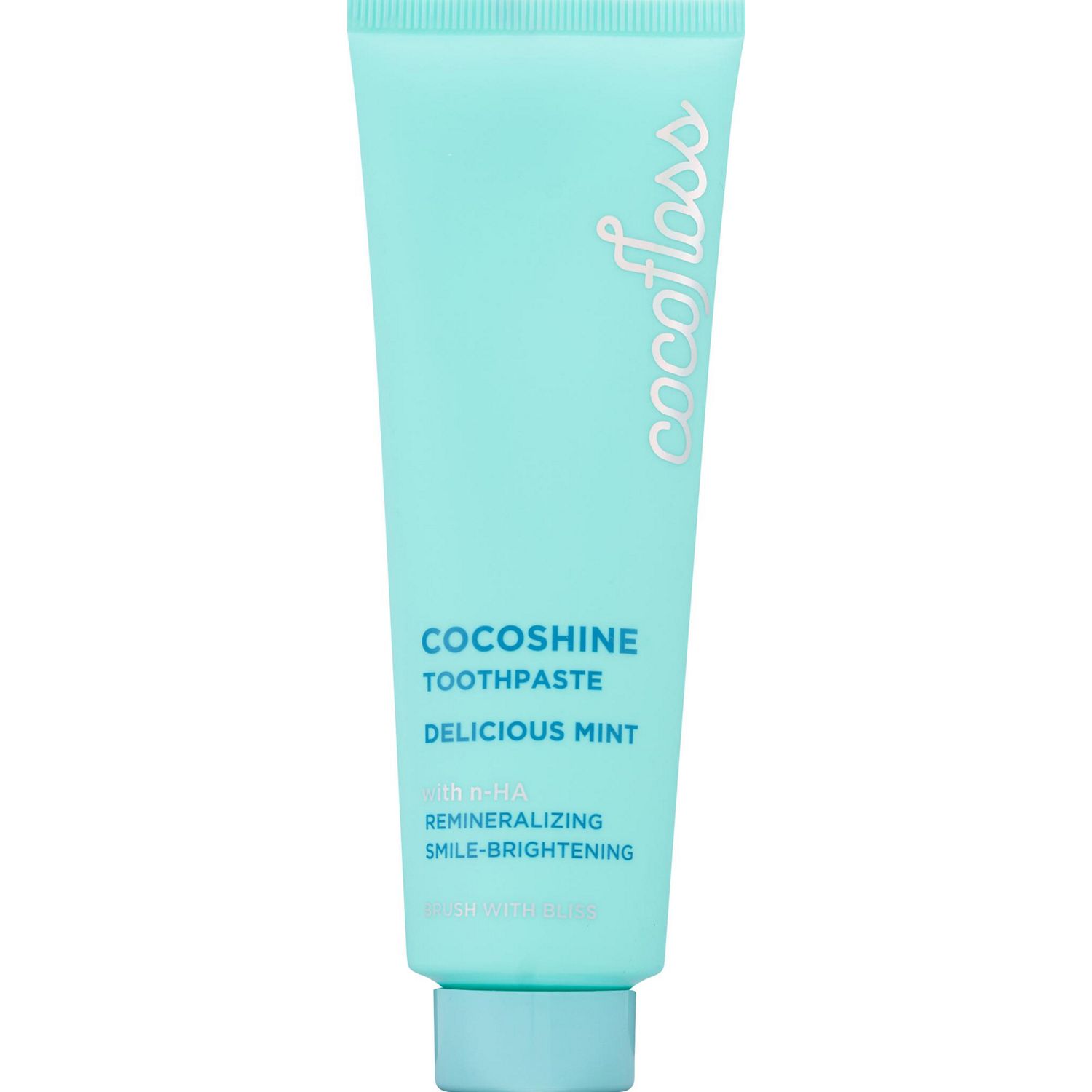 COCOFLOSS Cocoshine Whitening Toothpaste, Delicious Mint, 3.4 OZ
